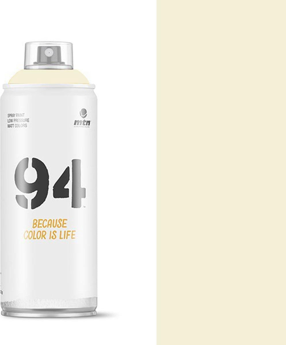 Montana colors mtn94 botwitte spuitverf - 400ml lage druk en matte afwerking