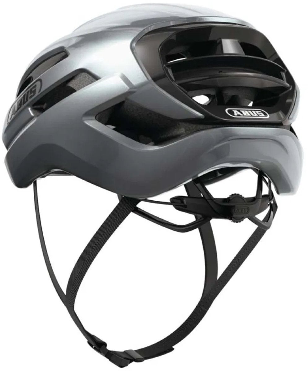 Abus fietshelm taipan graphite silver s - 51-55 cm - zilver - geschikt voor gebruik op gravel bikes - 255 g