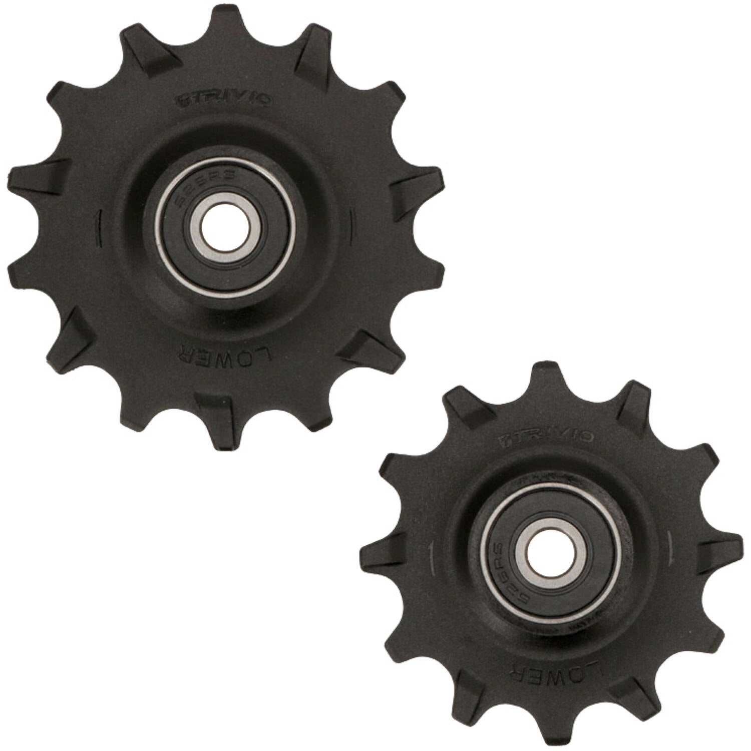 Trivio - derailleurwieltjes 12 14t chromo lagers