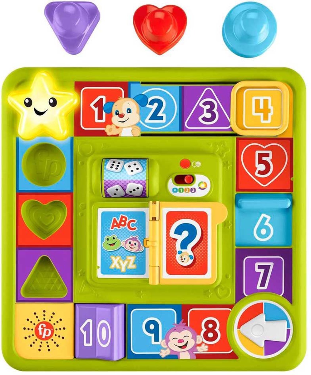 Fisher-price fisher price lachen en leren puppy activiteitenbord veelkleurig