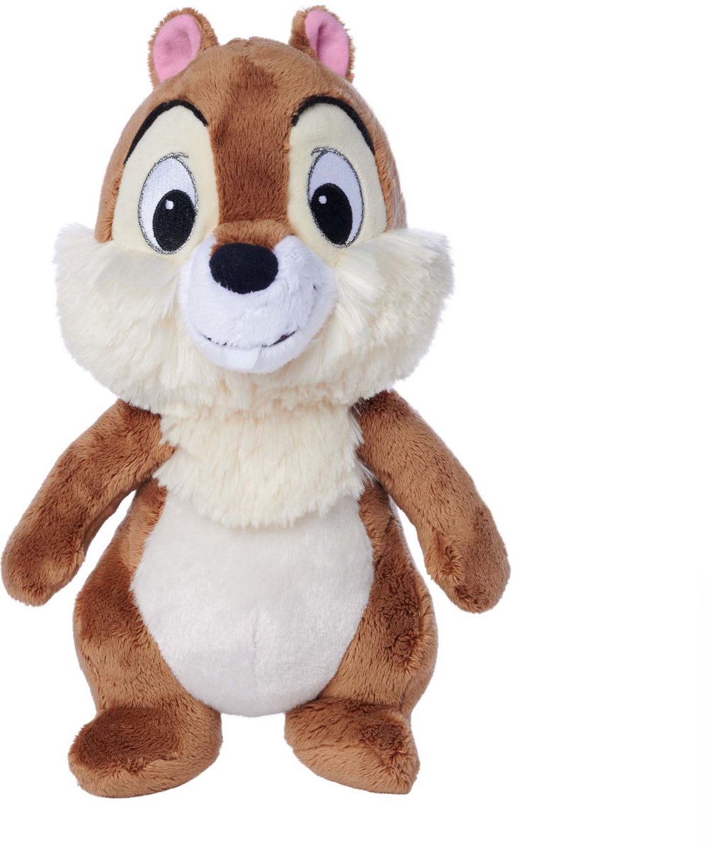 Disney - knabbel knuffel - 27 cm - knabbel en babbel - pluch - chip dale knuffel