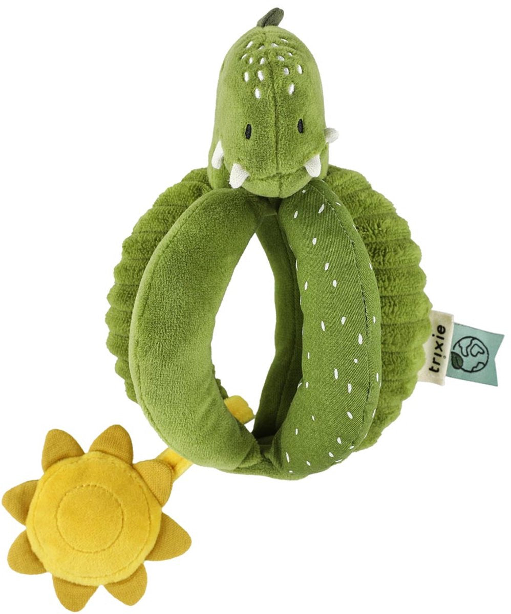 Trixie mr. dino grijpballetje – 3m+ – met kreukelgeluid - leuk geboortecadeau