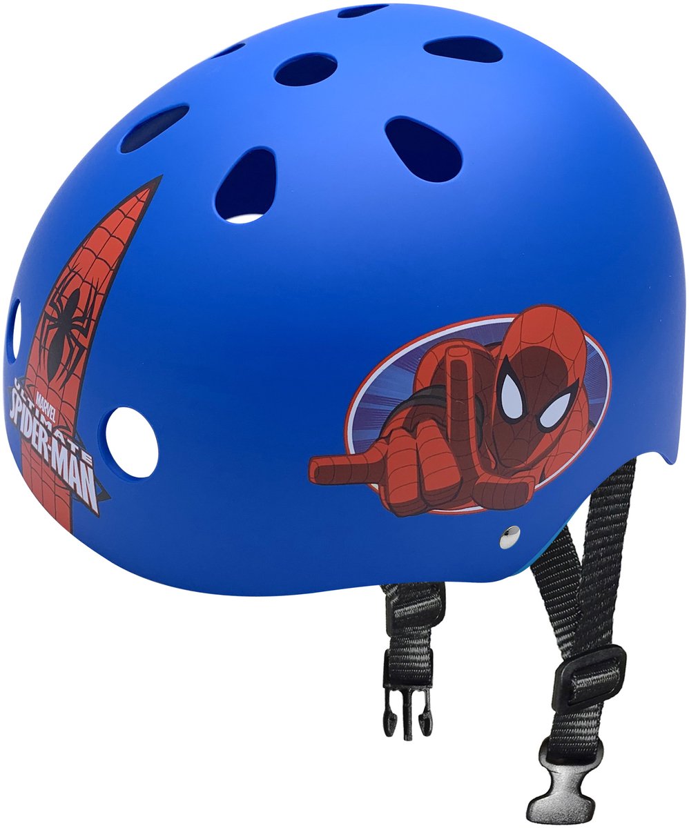 casque de skate Spider-Man bleu rouge taille 54 60 cm