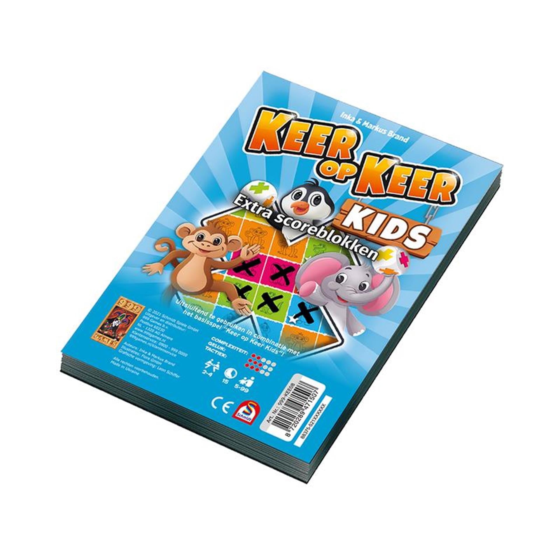 999spellen 999 spellen keer op keer kids - scoreblokken, 2e.
