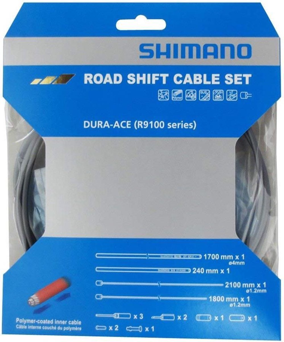 Shimano derailleurkabelset ot-sp41 2100 mm grijs 4-delig