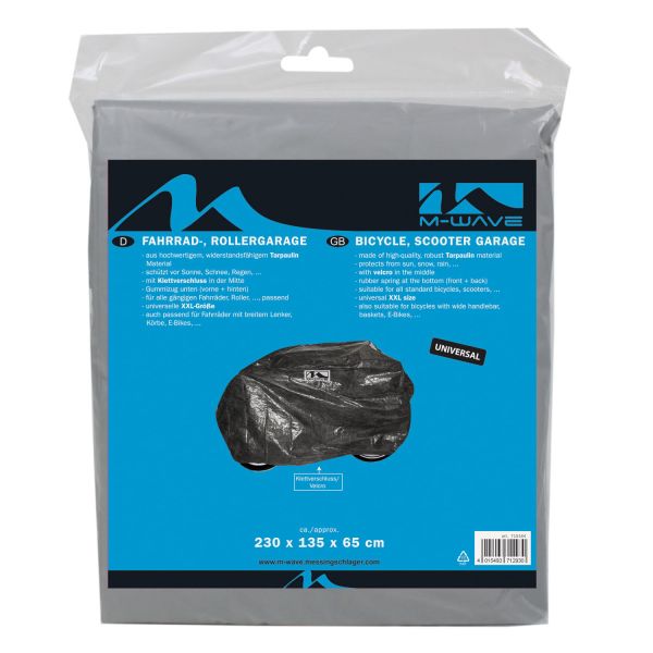 Housse de vélo M-Wave universel - noir