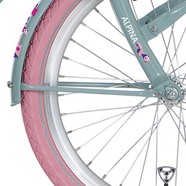 Alpina spatbordstang set 24 clubb zacht mint