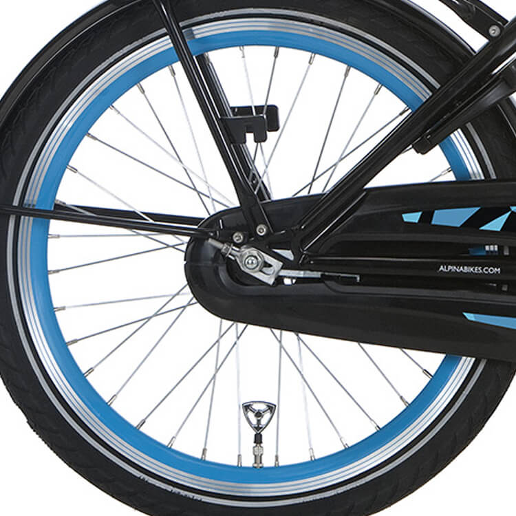 Alpina Achterwiel 20 remnaaf zeegroen zink spk