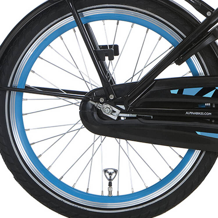 Alpina Achterwiel 22 remnaaf J19SG zeegroen zink spk