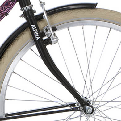 Alpina voorvork 24 Tingle zwart