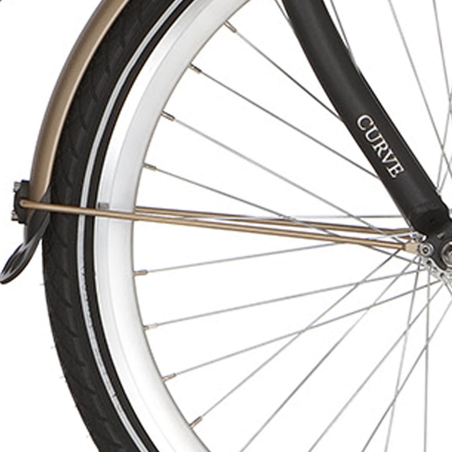 Alpina Spatbordstang voor 26 Curve mat goud