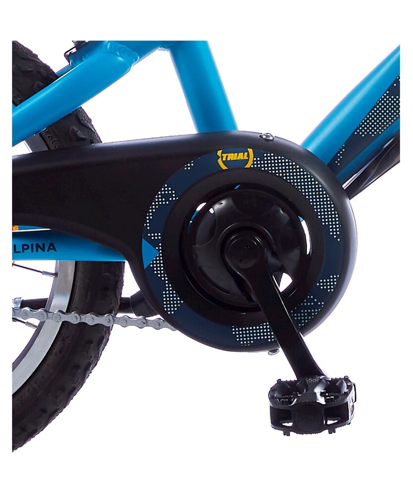 Alpina crankstel 30t 114mm met schijf zwart