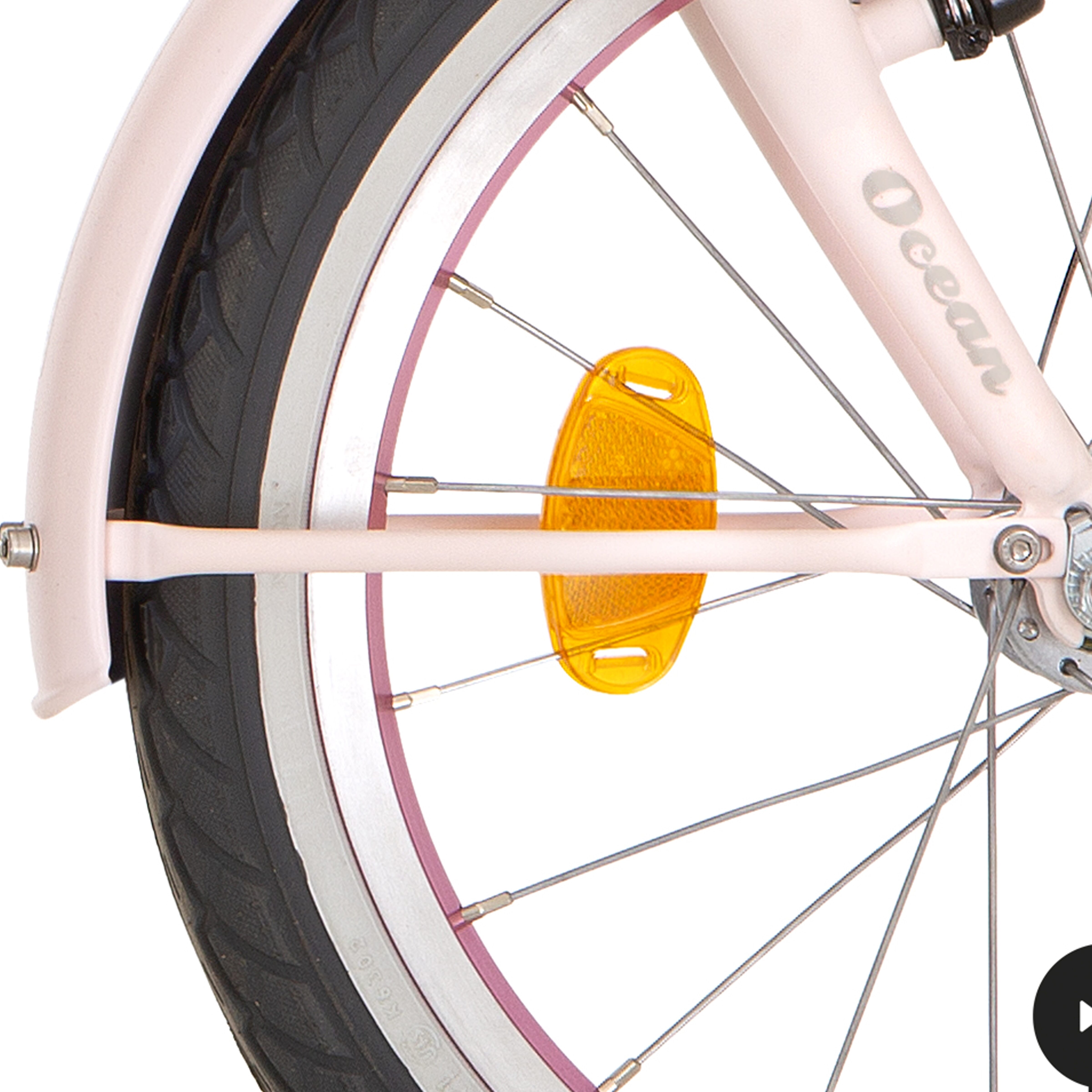 Alpina spatbordstang set 16 oceaan pastel roze mat