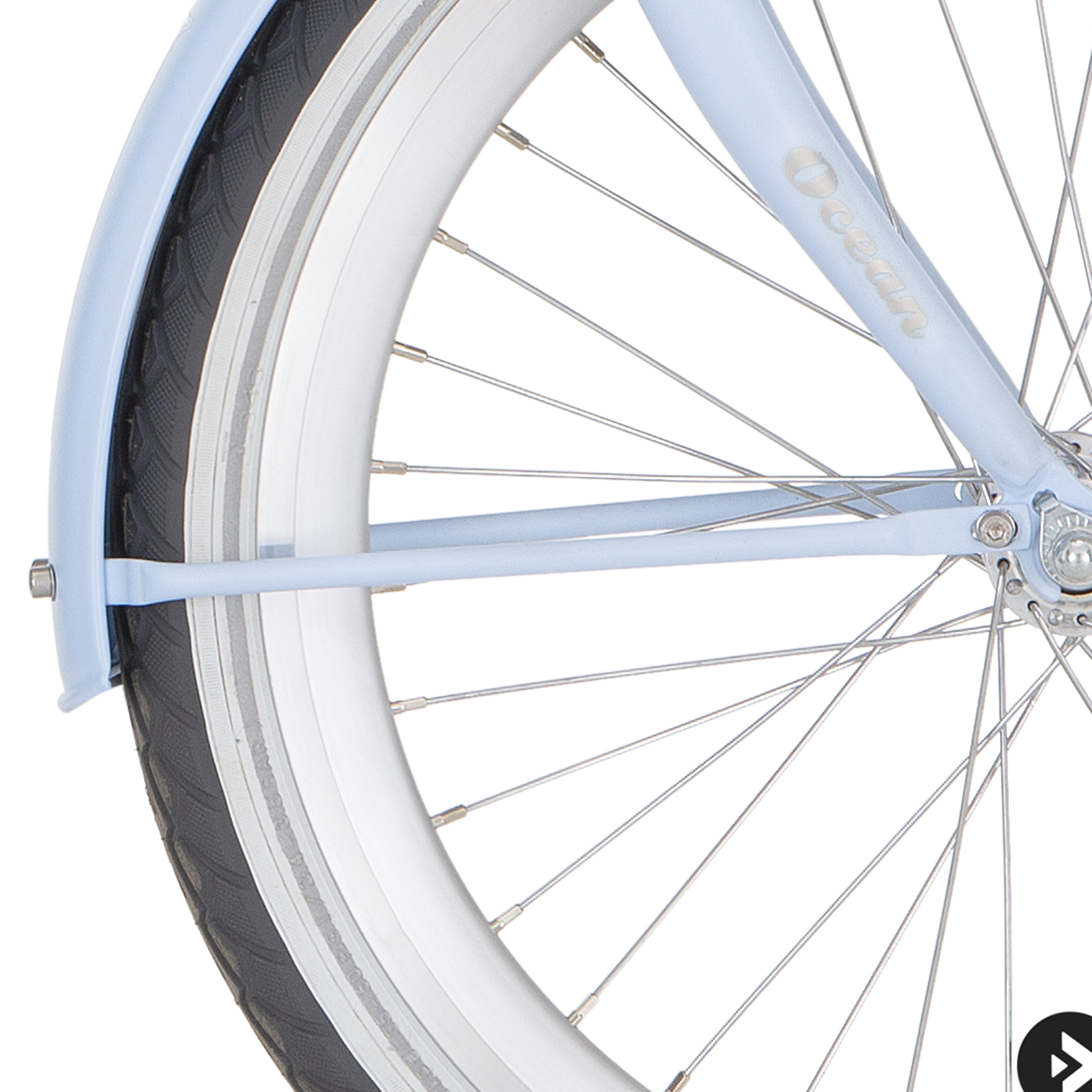 Alpina spatbordstang set 20 oceaan ijsblauw mat