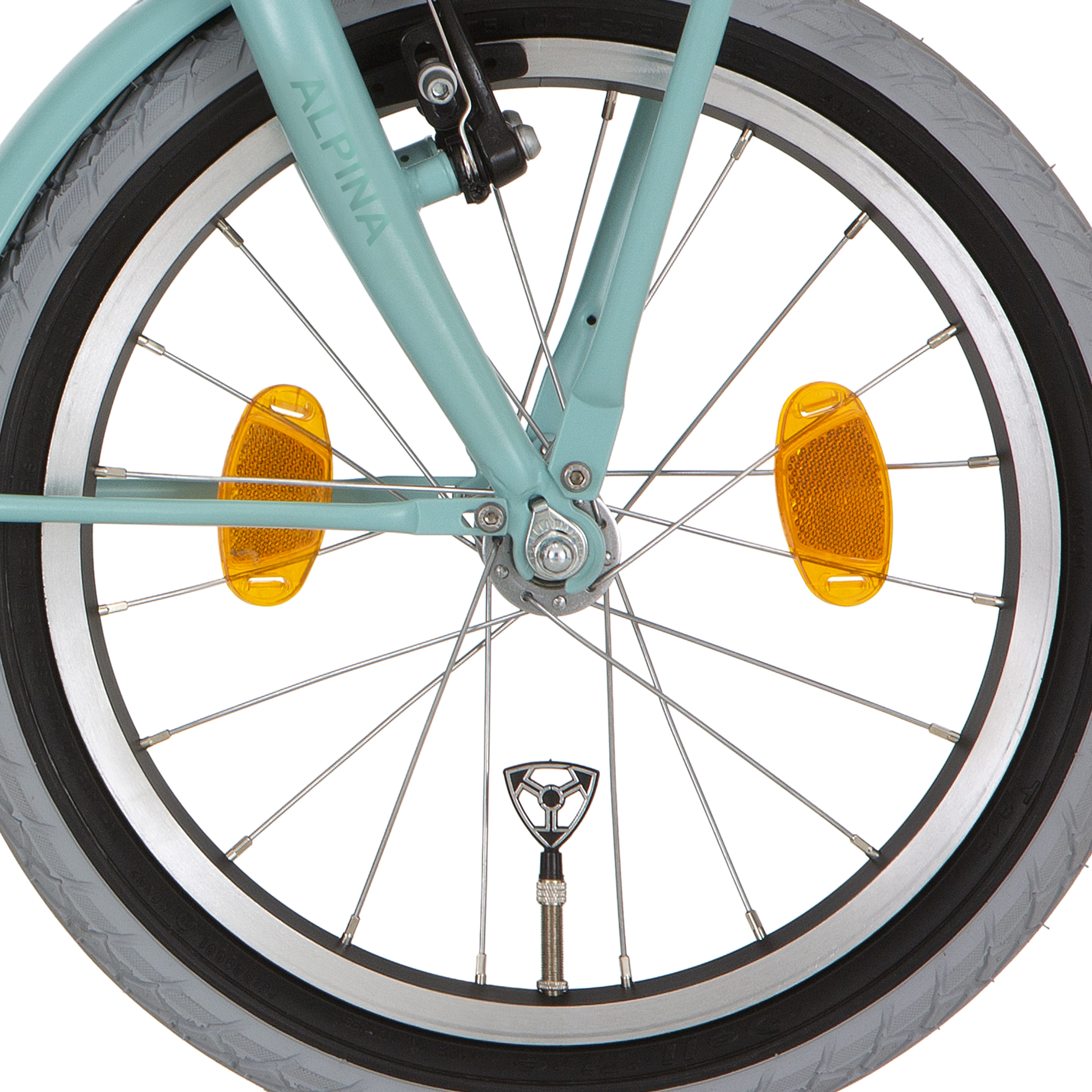 Alpina voorwiel 16 hlq-10a-1 zwart zink spk