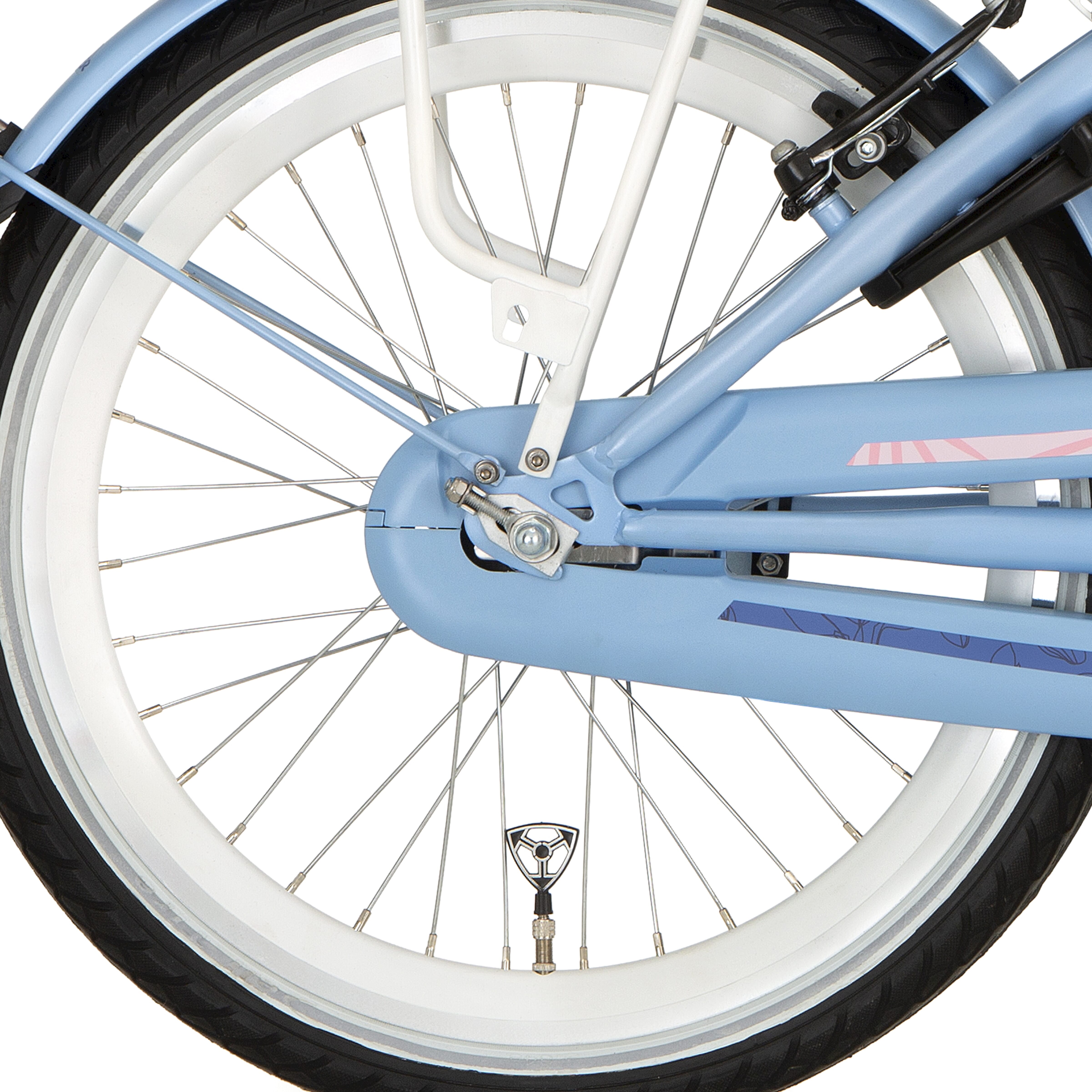Alpina achterwiel 20 hlqc girlpower wit zink spk