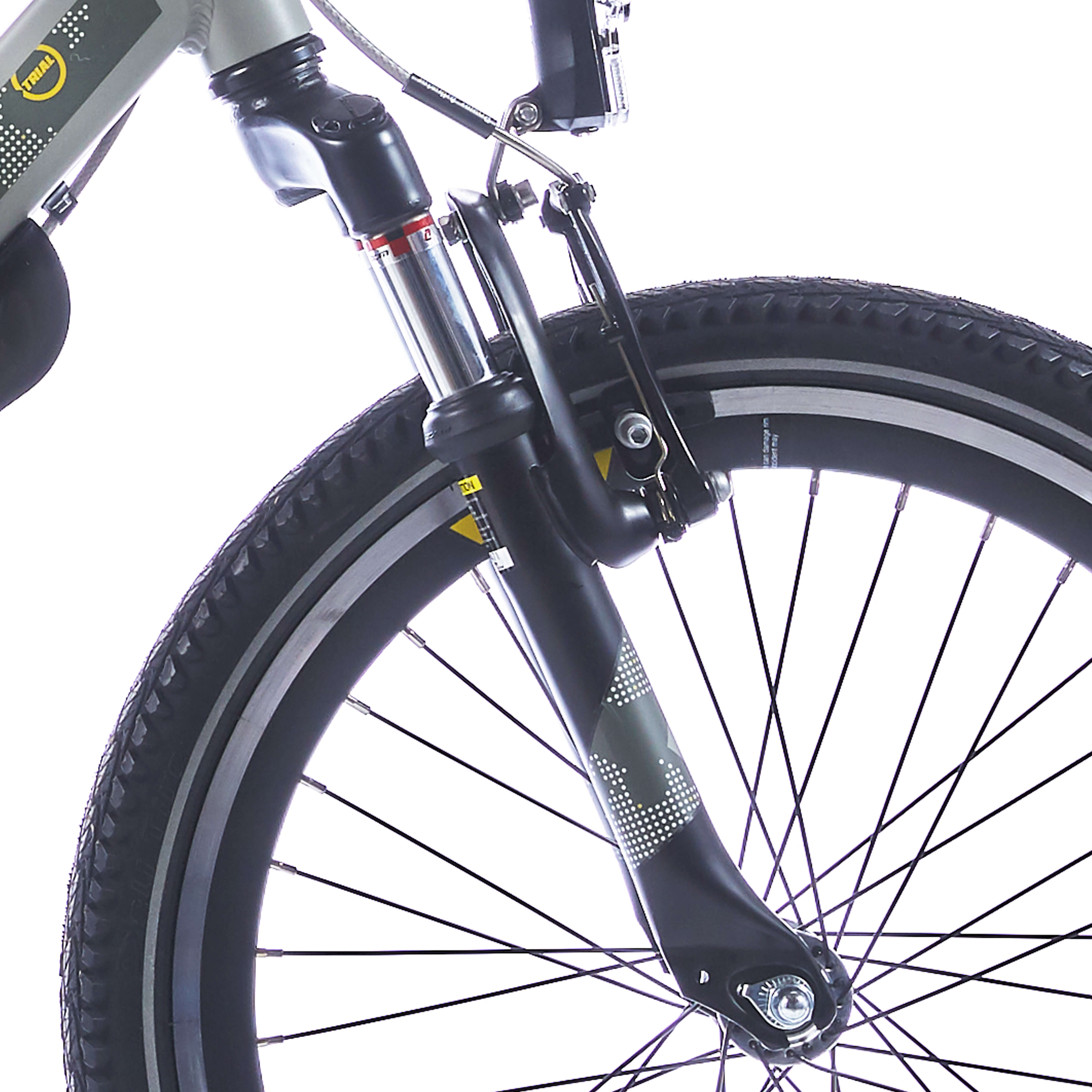 Alpina verende voorvork 22 Trial zwart mat