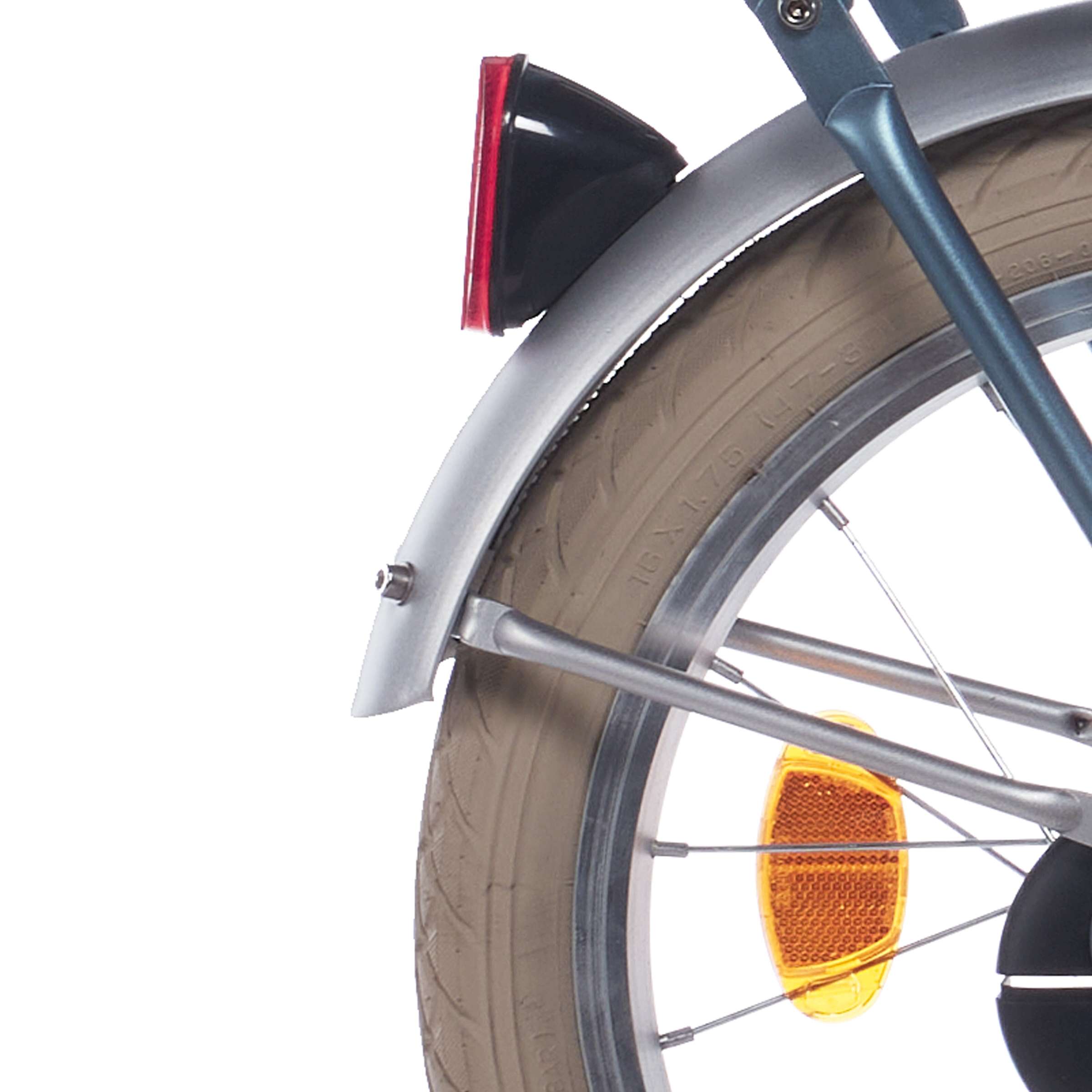 Alpina spatbordset + stang 16 cargo zilver mat