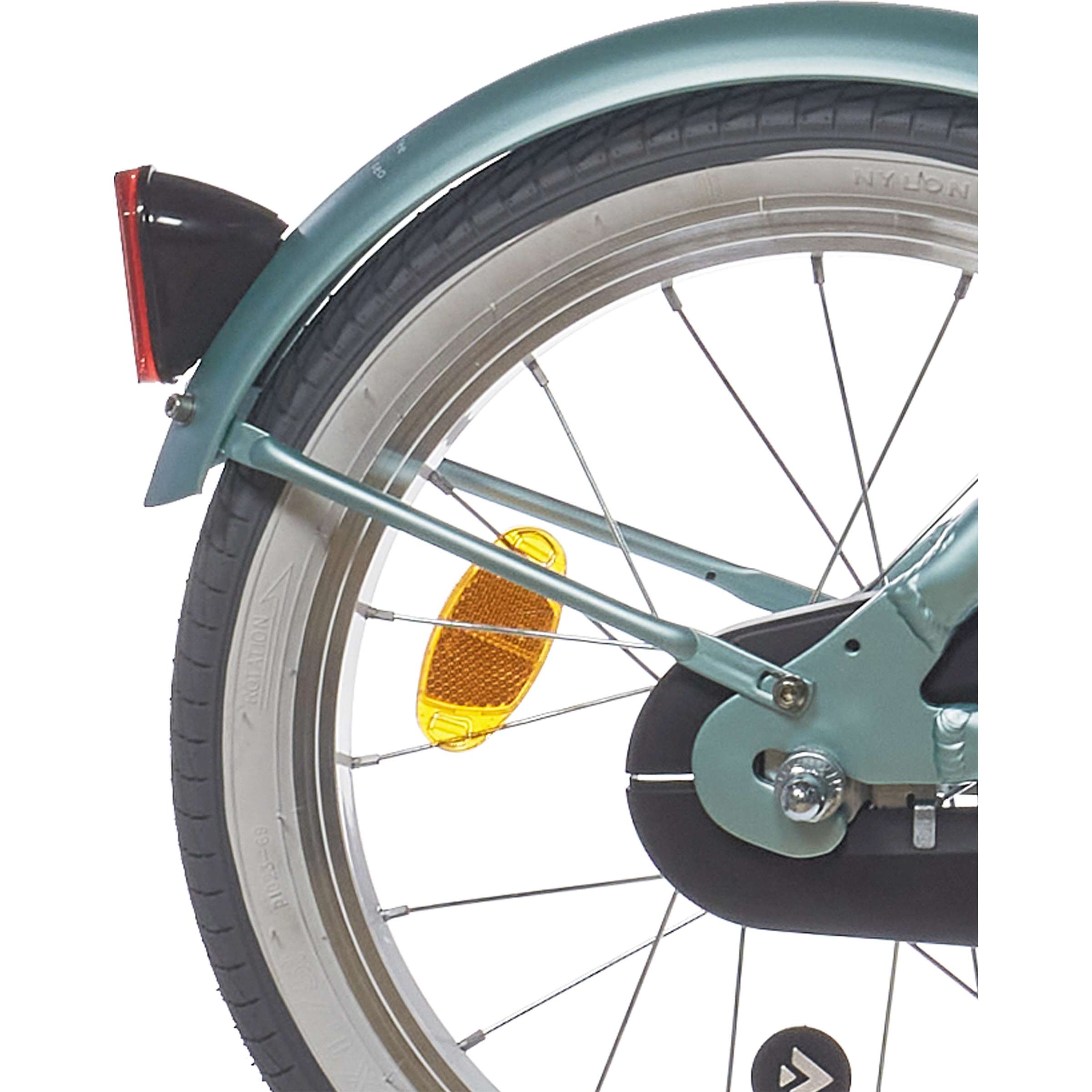 Alpina spatbordenset + stang 16 oceaan zacht mint mat