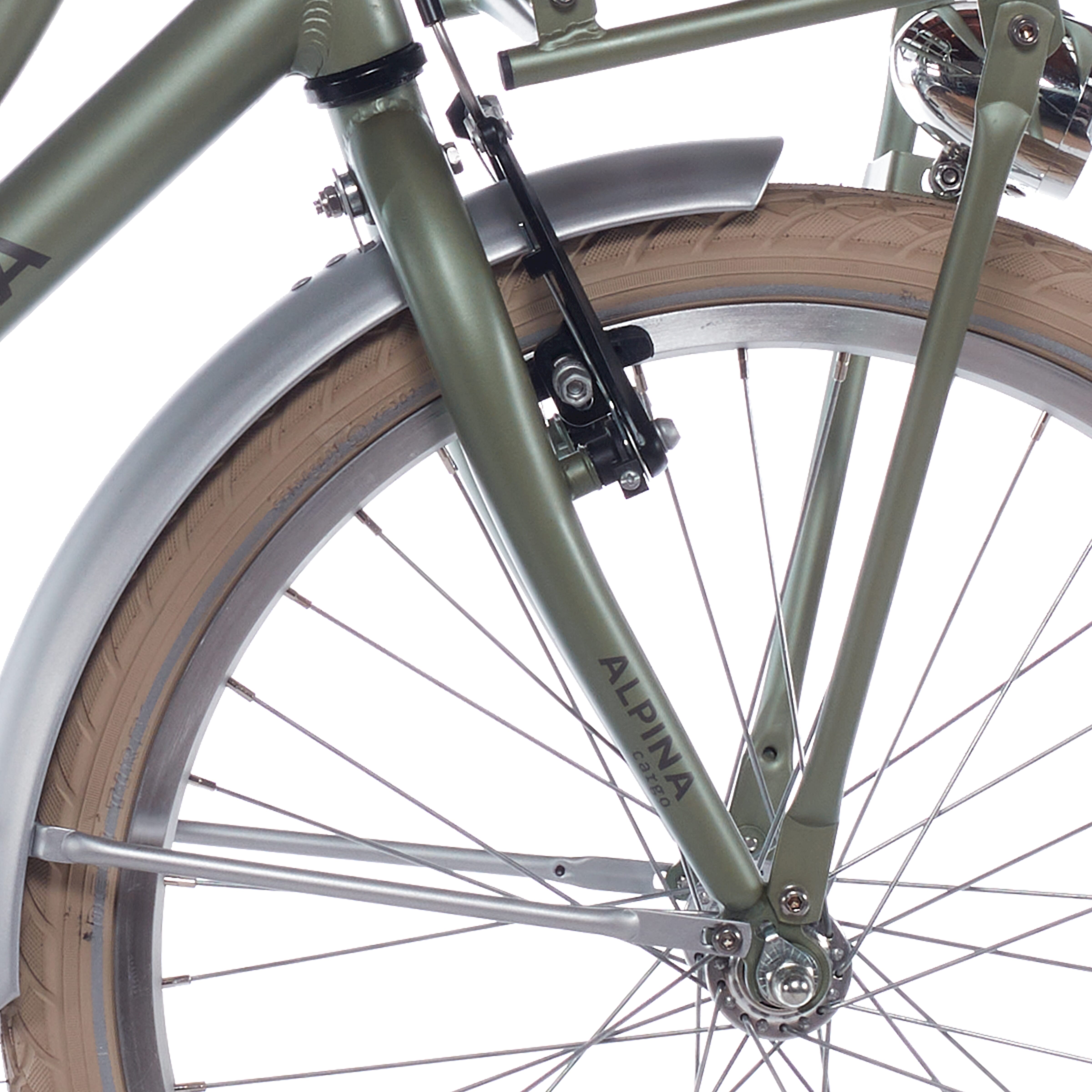 Alpina voorvork 20 Cargo fluweel groen mat