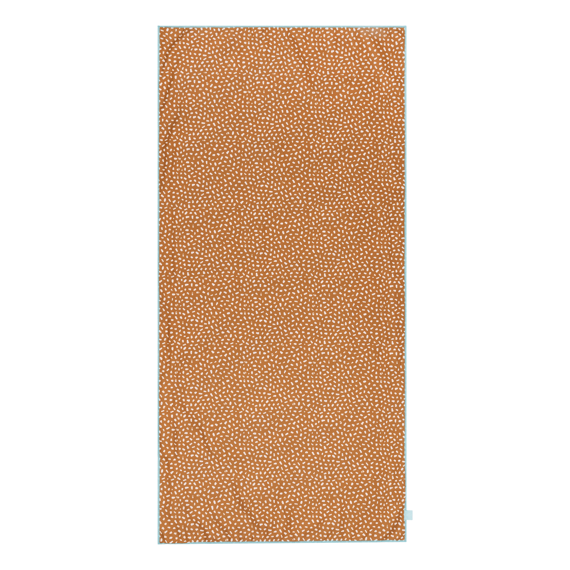 Levendige strepen | oranje wit microvezeldoekje 135 x 65 cm