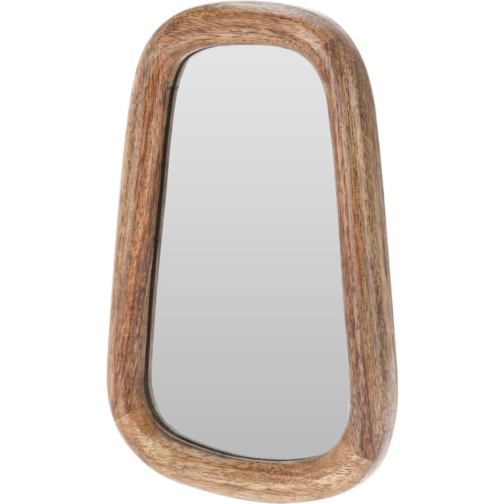Home styling spiegel hout 25cm spiegel hout 25cm
