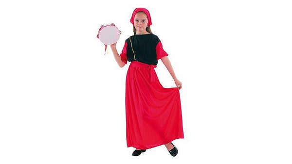 Clown kinderkostuum zigeunerinnetje 10-12 jaar