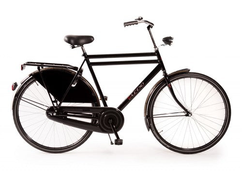 Aldo 28 inch opafiets dubbele buis glans zwart 65cm