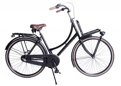 Aldo 28 inch omafiets cargo 65cm 3v mat zwart