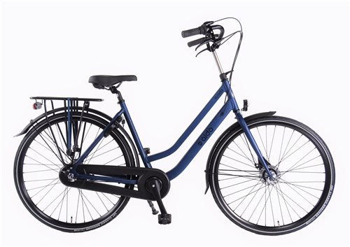 Aldo 28 inch strada fiets ds57 azzuro blauw 3v rollerbrake