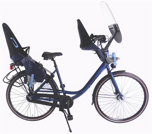 Aldo 28 inch moederfiets alu 55cm azzuro blauw 7v rollerbrake