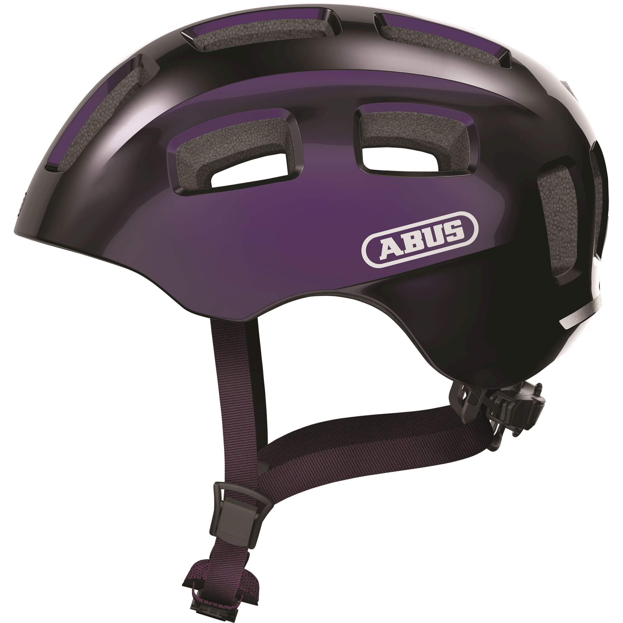 Abus helm youn-i 2.0 zwart violet m 52-57cm