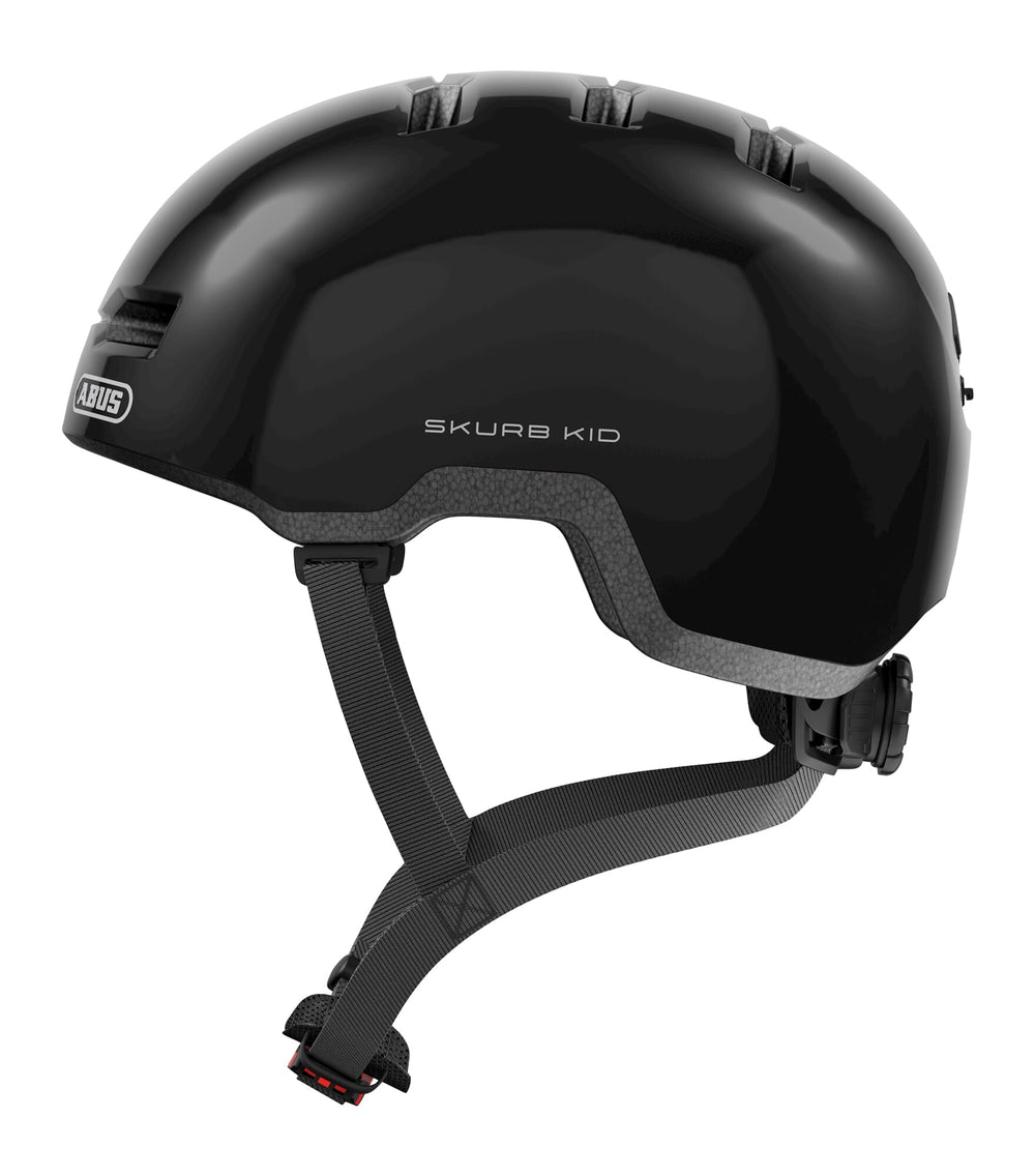 Abus helm skurb kind glanzend zwart m 50-55cm