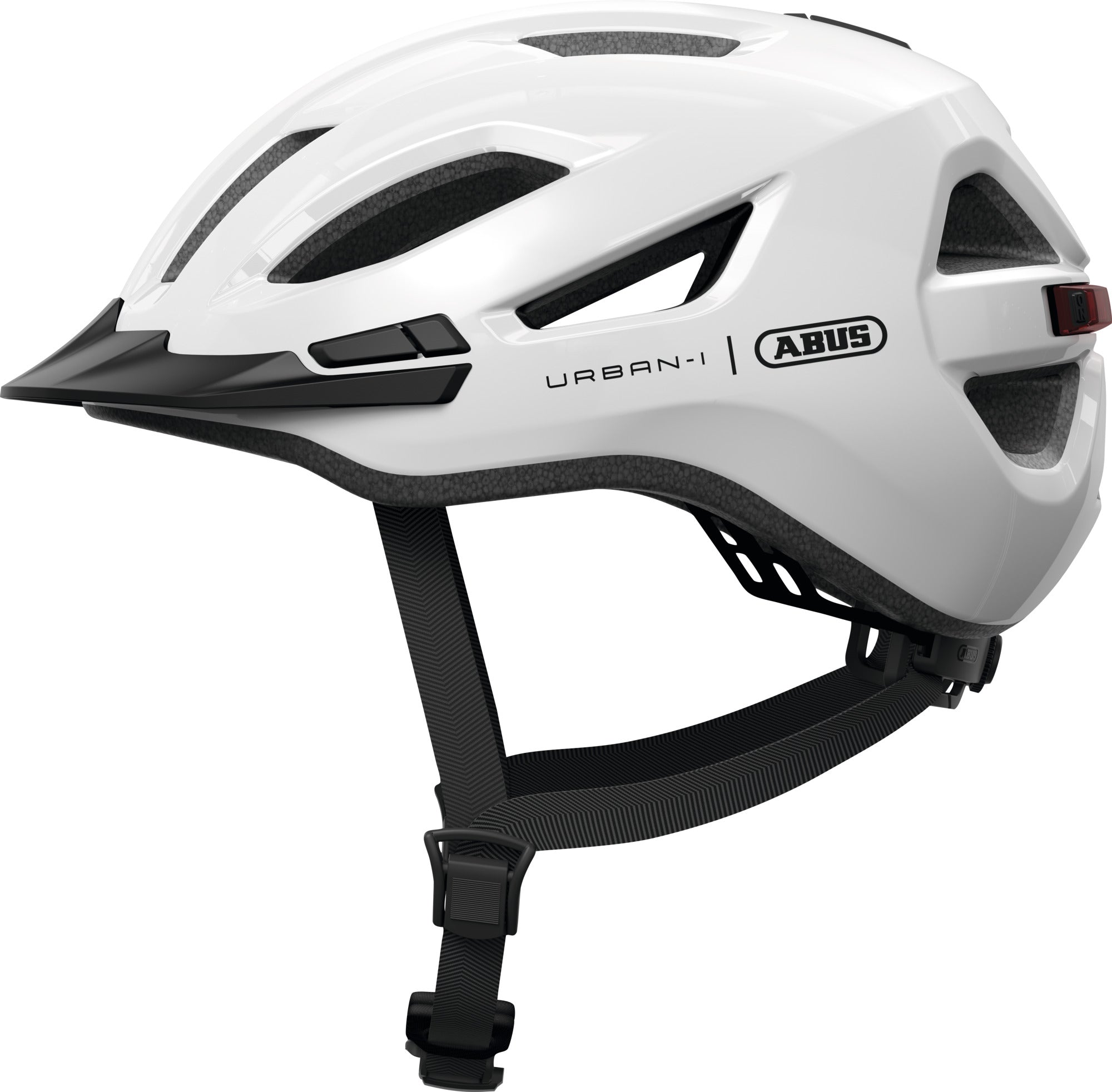 Abus fietshelm urban-i 4.0 shiny white s - 51-55 cm - wit - geschikt voor gebruik op elektrische fietsen - stadsfietsen - 250 g