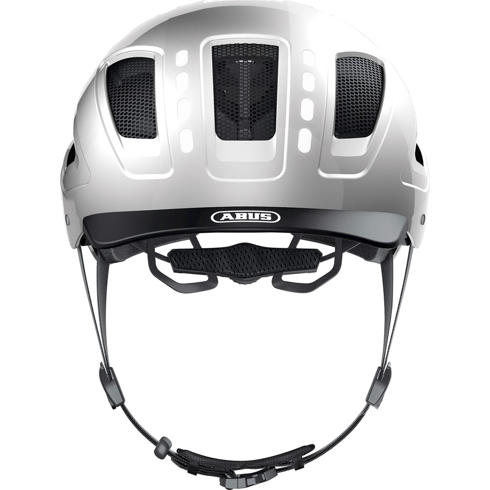Abus Helm Hyban 2.0 LED signaal zilver L 56-61cm