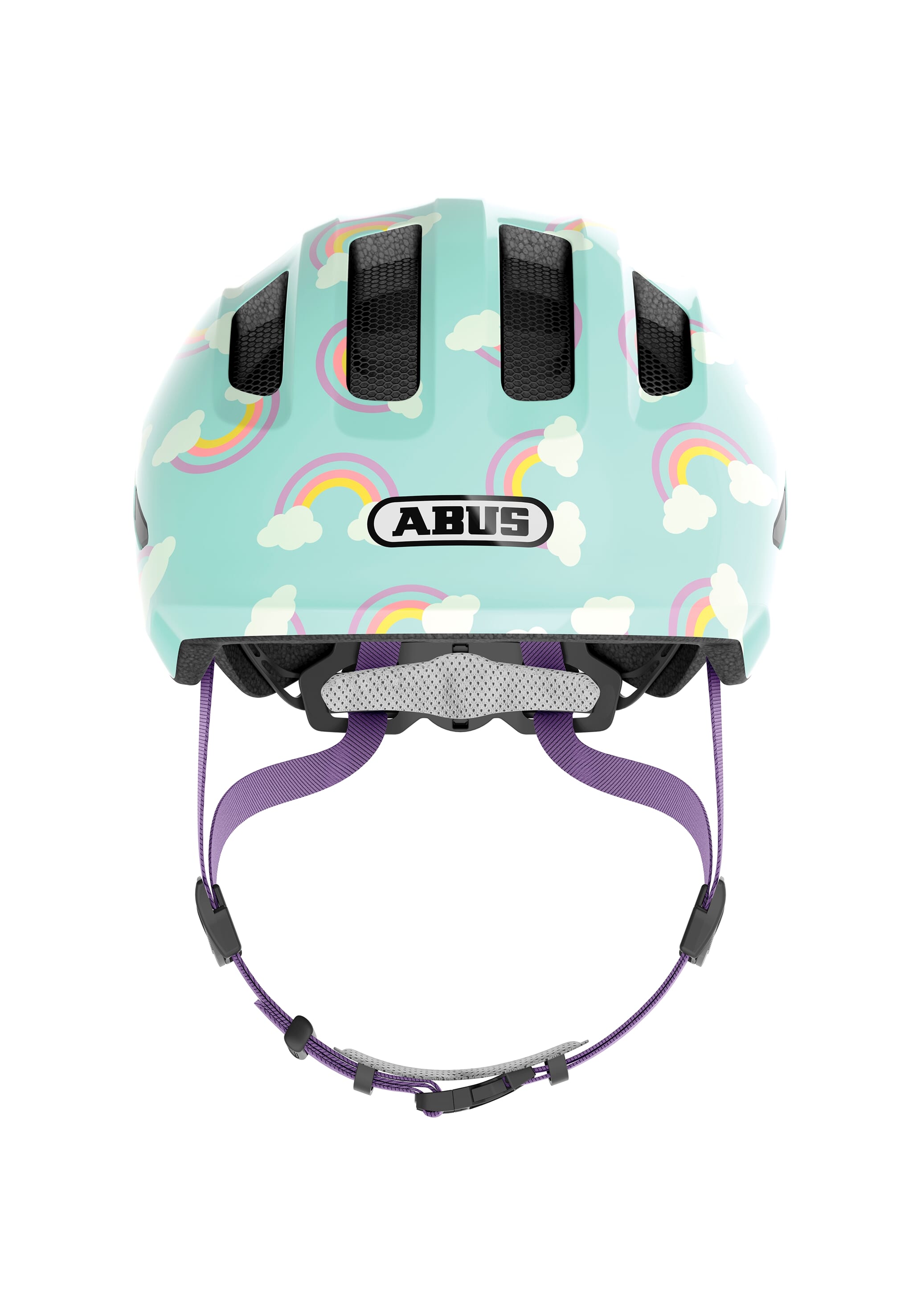 Abus Helm Smiley 3.0 LED blauw regenboog M 50-55cm