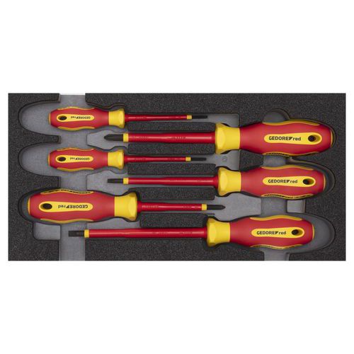 Gedore schroevendraaierset vde in ct-module | fl ph | 6-dlg - r22150016