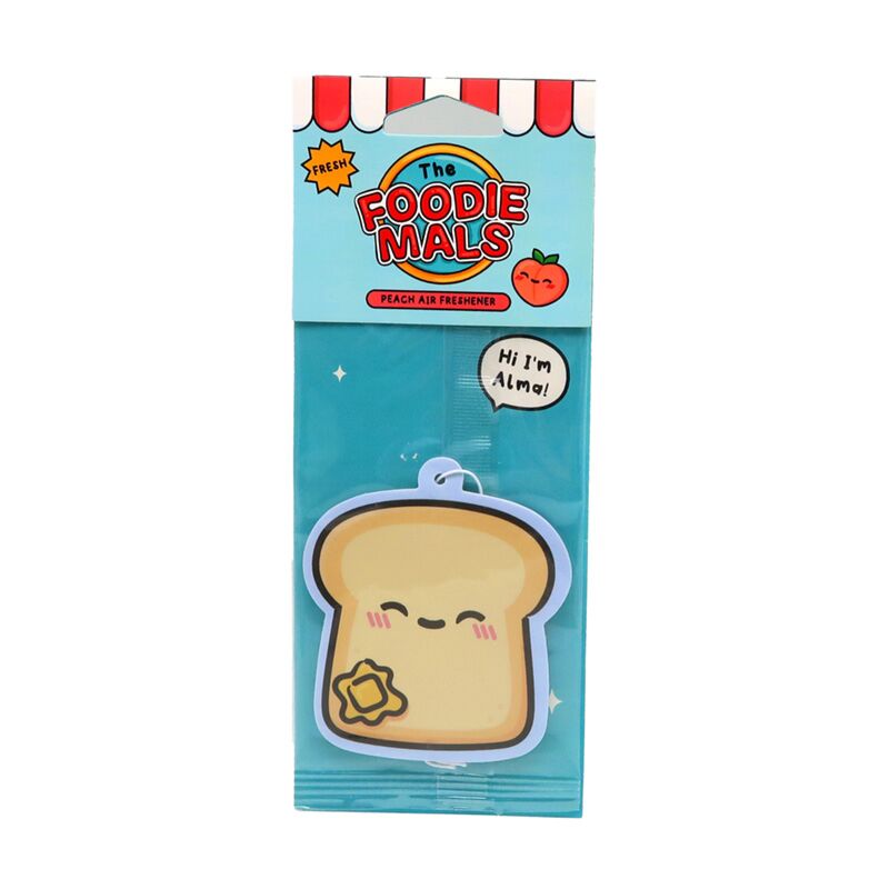 Perzik foodiemals toast luchtverfrisser