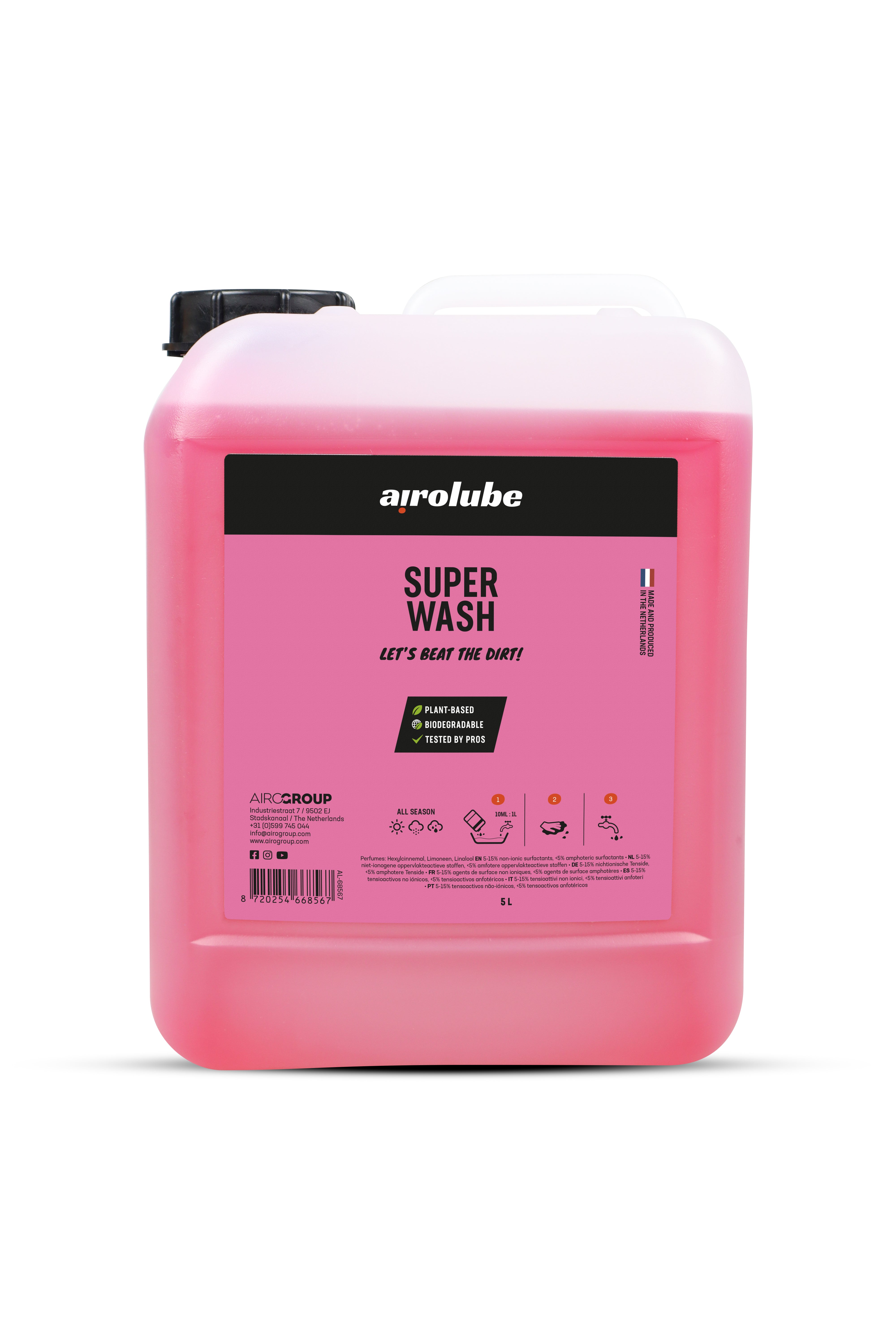 Airolube fietsshampoo jerrycan 5l