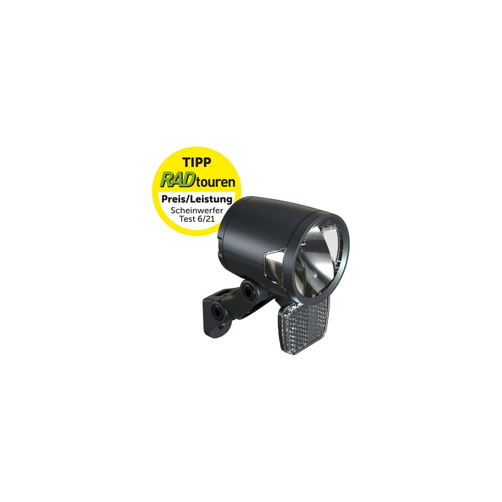 Herrmans H-Black MR8 E Headlight 6-12 Volt - with bracket - 180 lumens