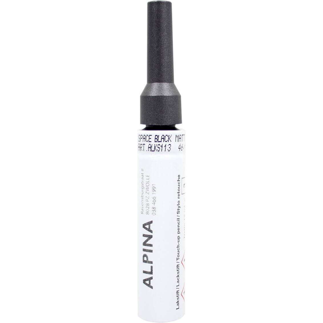 Alpina lakstift space black pms432 mat