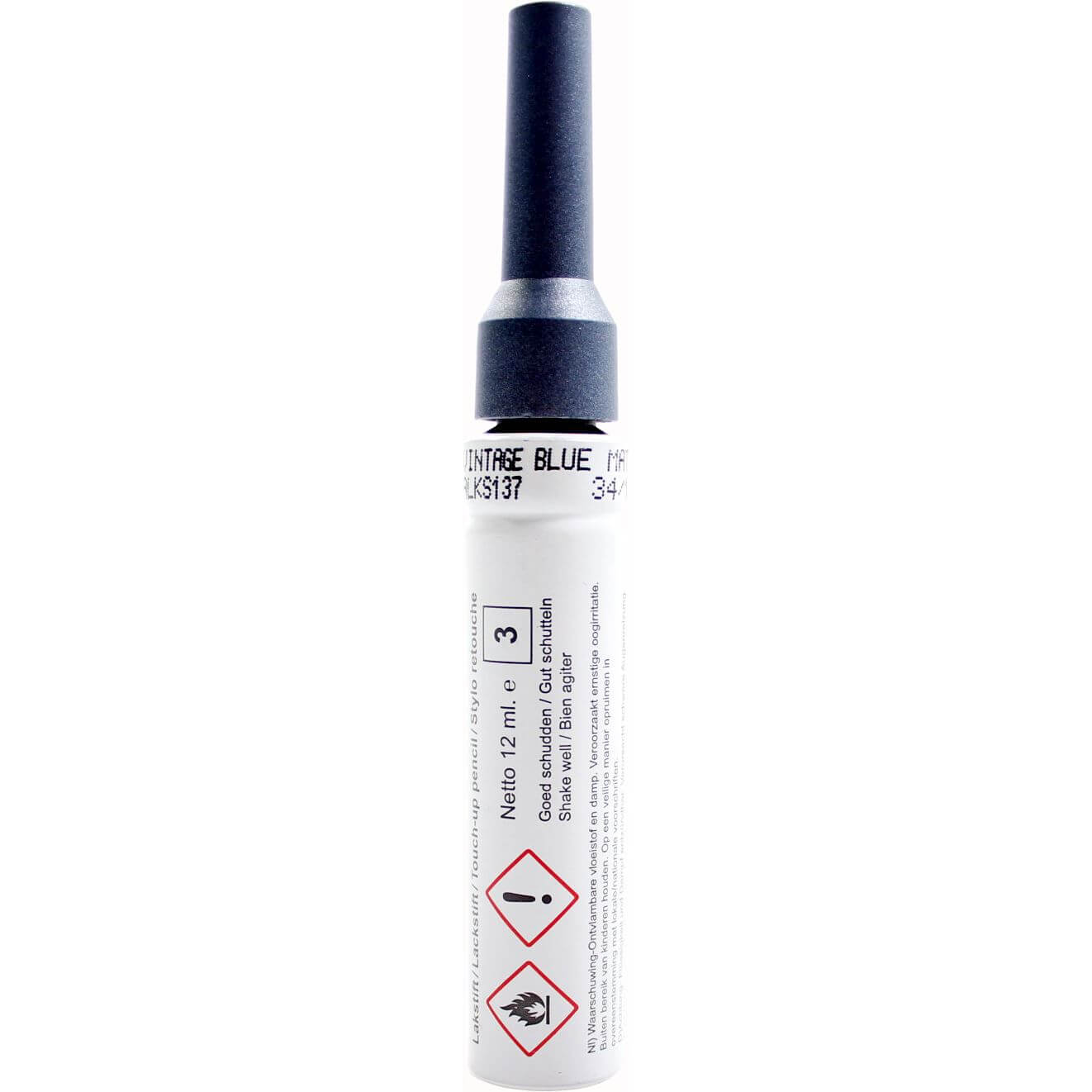 Alpina lakstift vintage blauw pms8482 mat