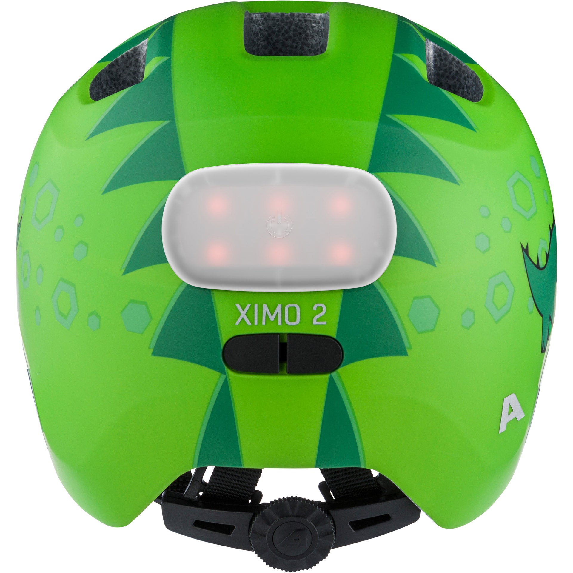 Alpina sports kinderhelm ximo 2 flash green dino 49-54 mat