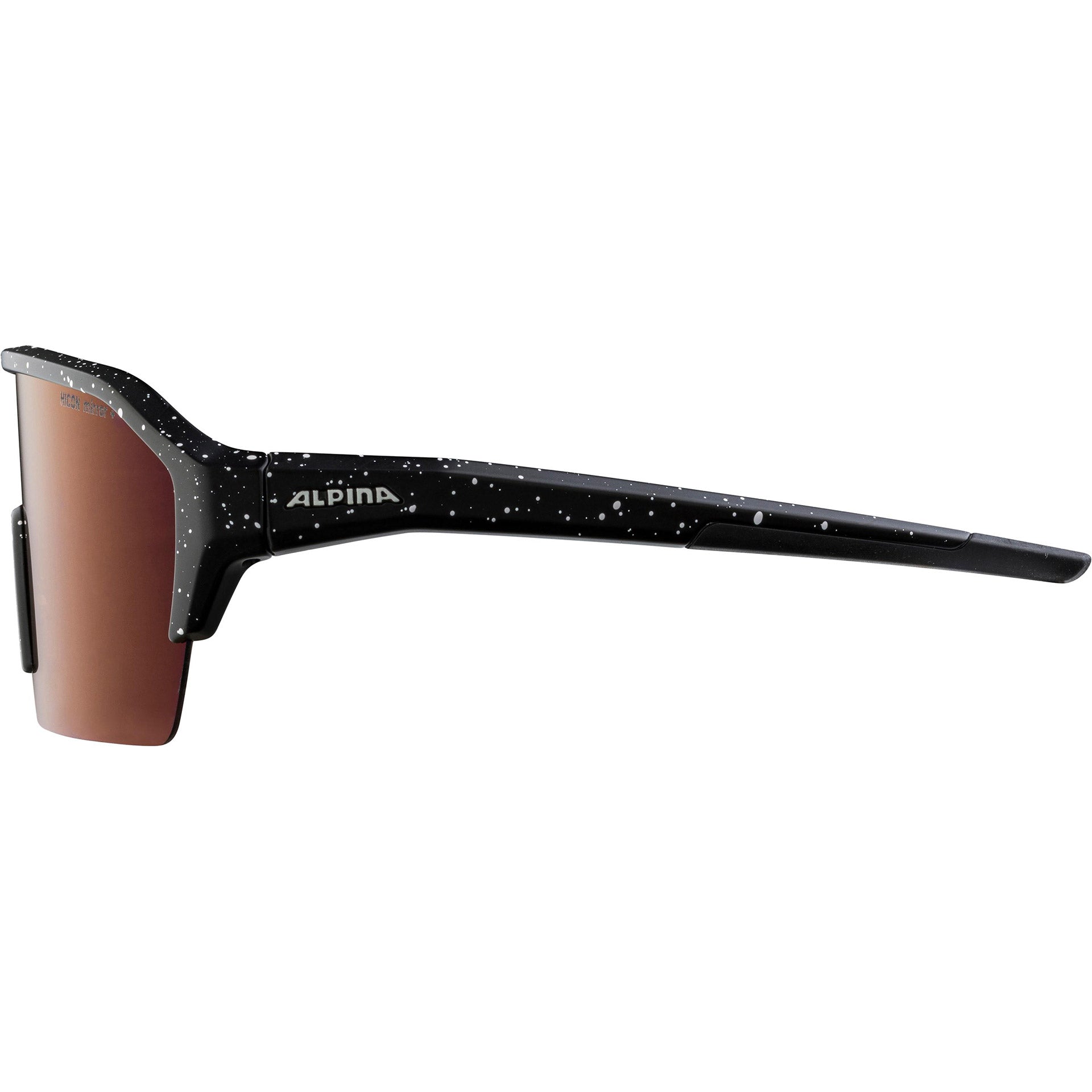 Olympic sportswear alpina sports sportbril ram hr q-lite rode spiegellens zwart