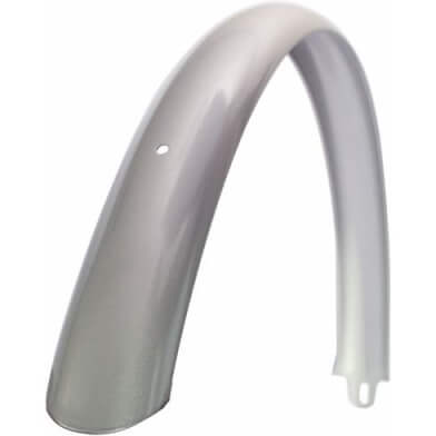 Rear Mudguard 28 Transport Urban short wide silver