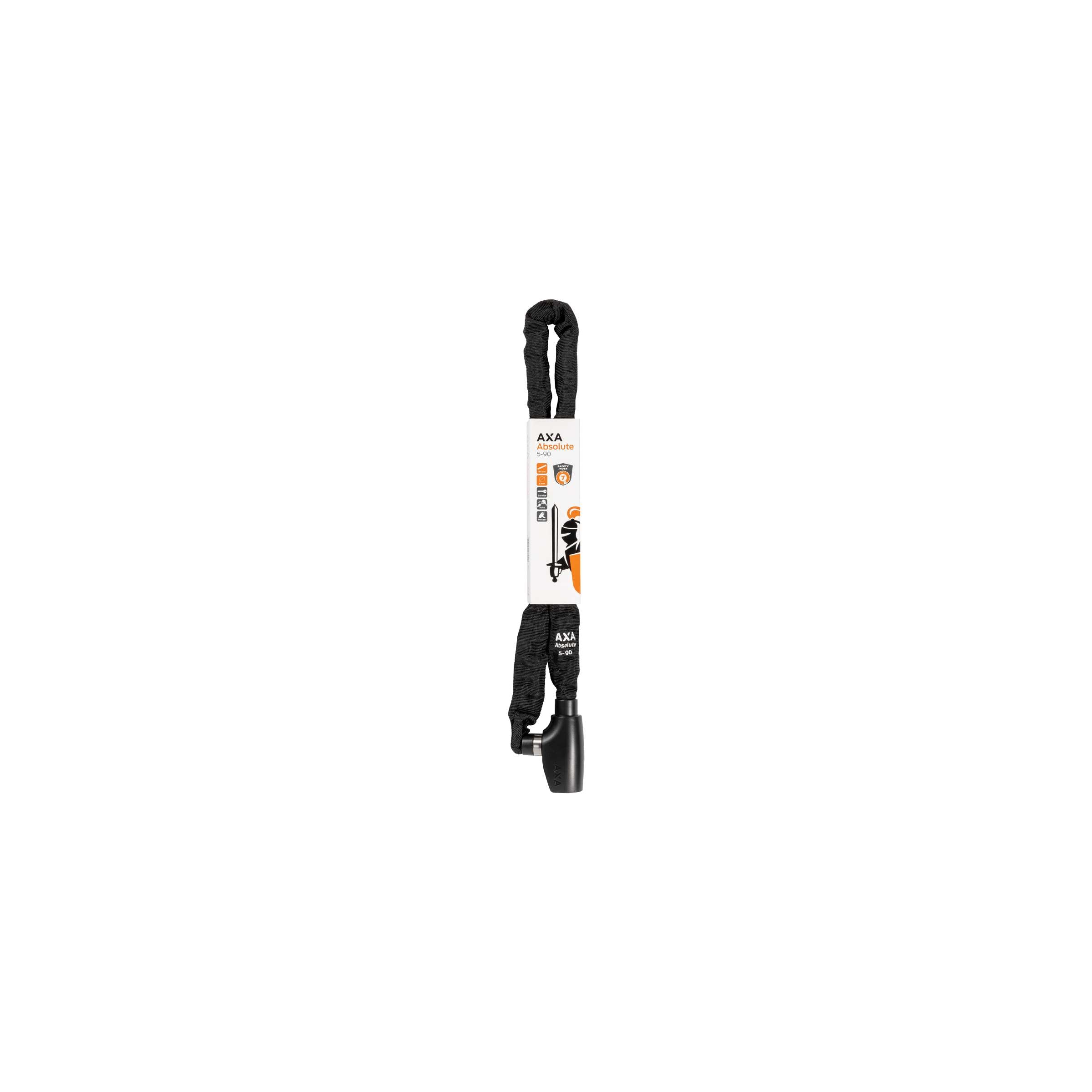 Axa kettingslot absolute 5-90cm zwart