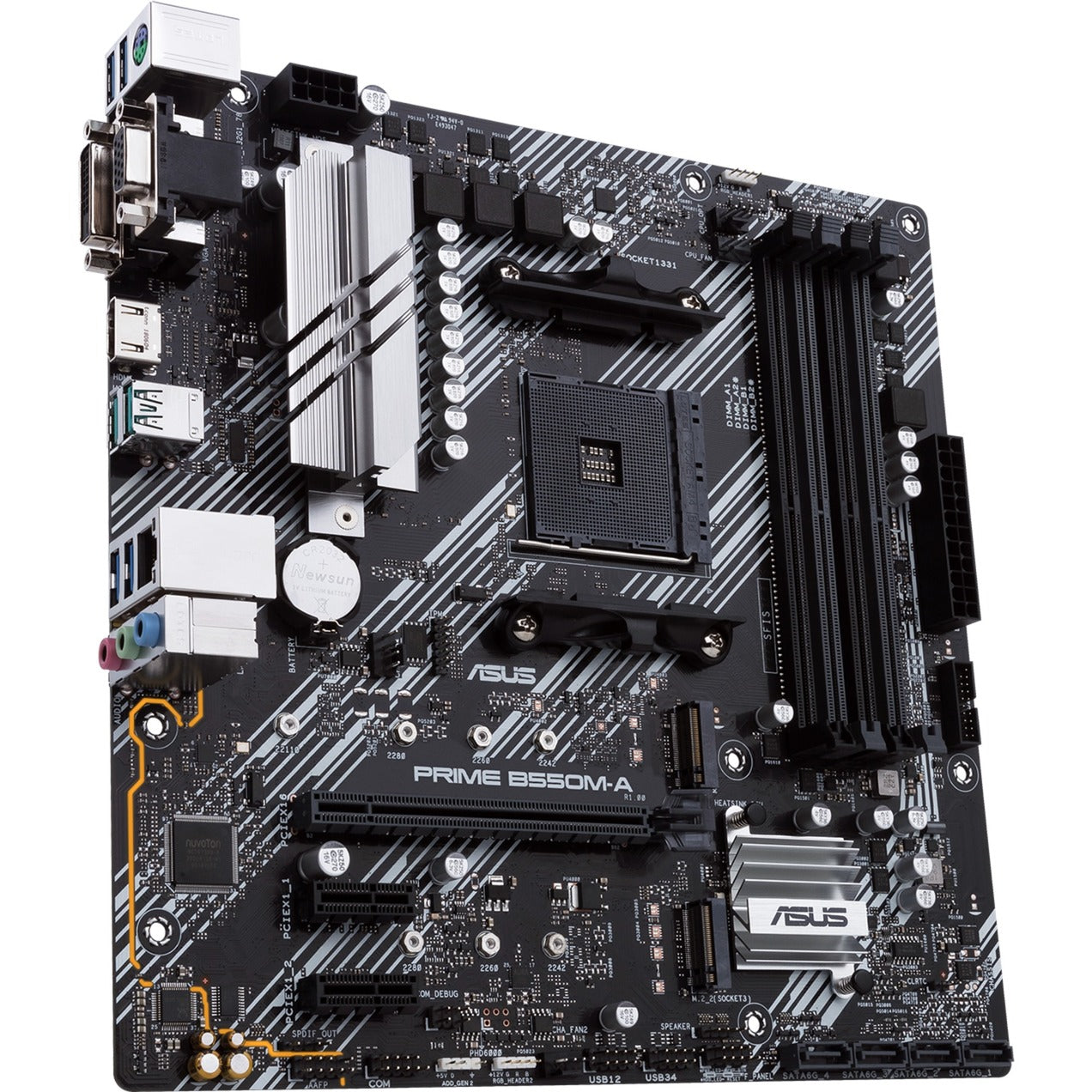 Asus prime b550m-a socket am4 moederbord (raid, gb-lan, sound, µatx)