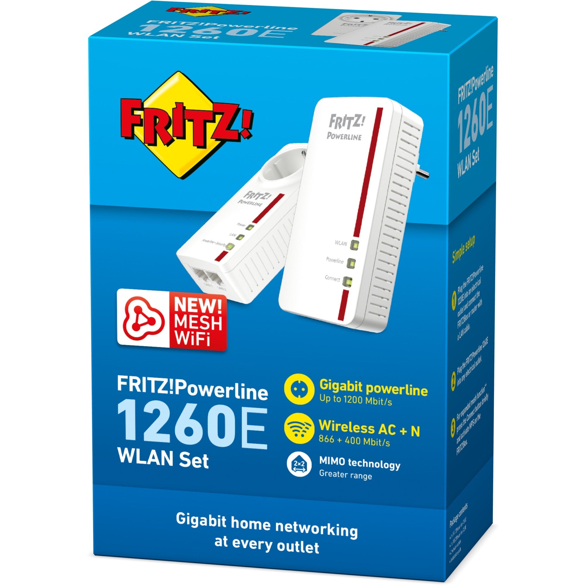 AVM AVM FRITZ!Powerline 1260E WLAN Set International