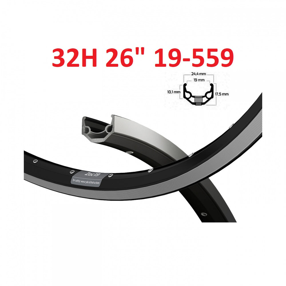 Ryde velg 26 zac19 zw 24,4 mm 32 14