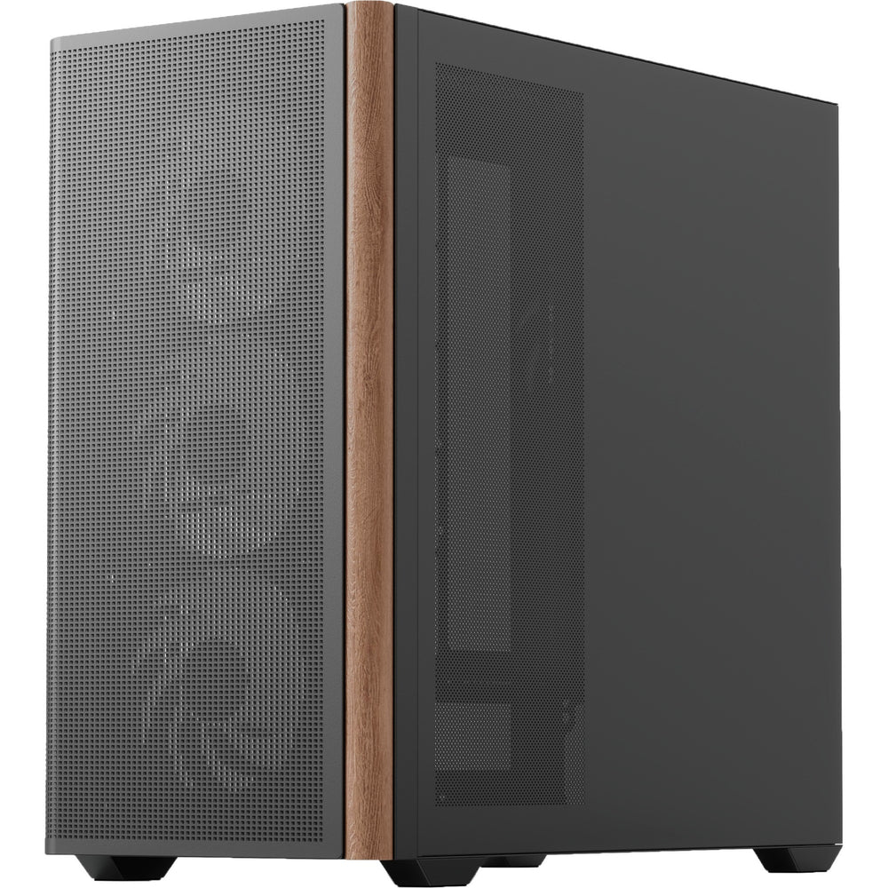 Aerocool b301a mini tower behuizing (zwart | 1x usb-a | 1x usb-c | rgb)